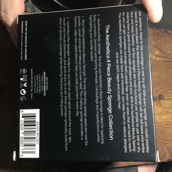 Aesthetica 4 piece makeup sponge gift set - Picture 3 of 4